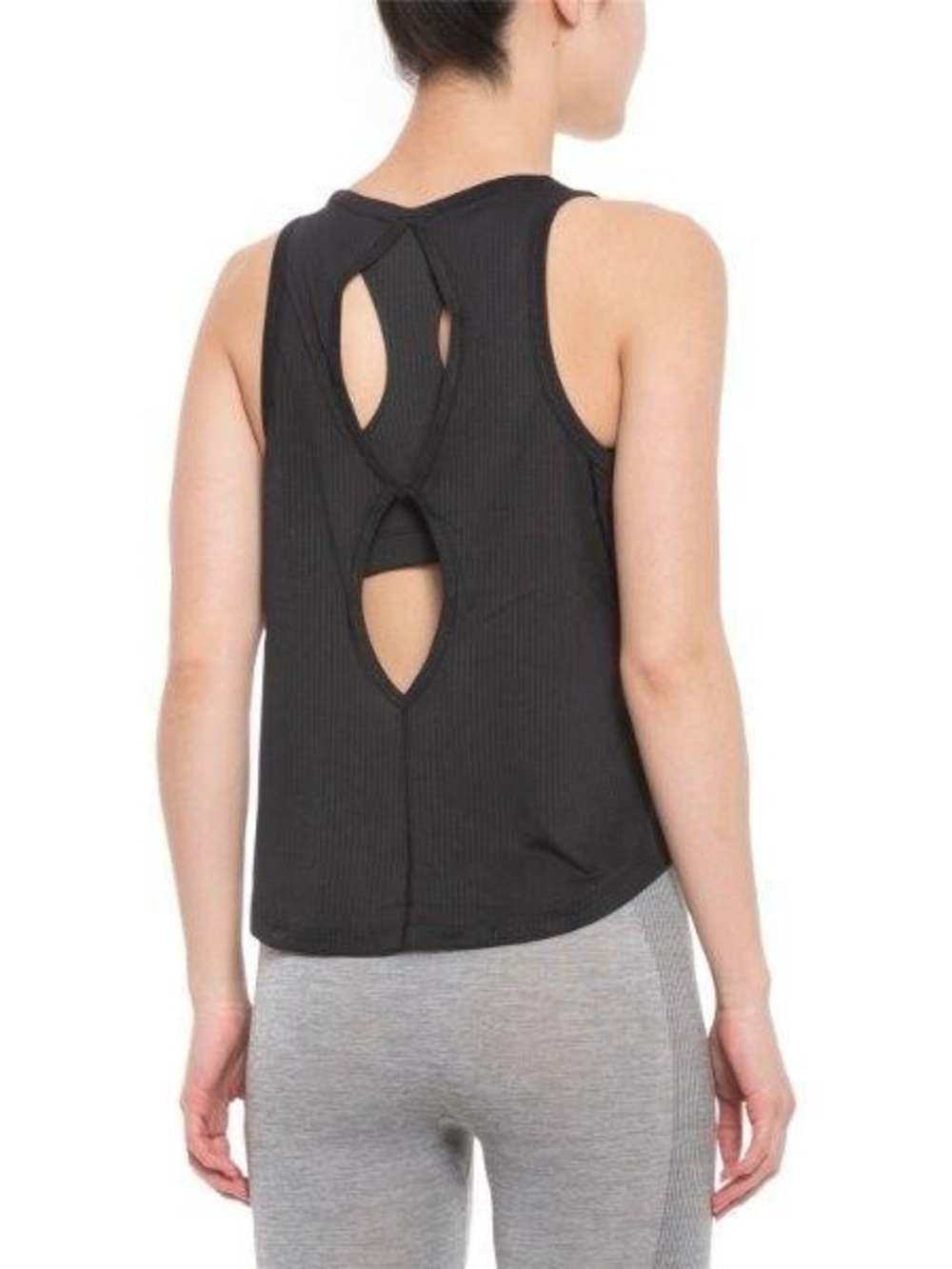 TNF Motivation Women's 2-in-1 Bra Tank Top Shirt Black ‎ L The North Face